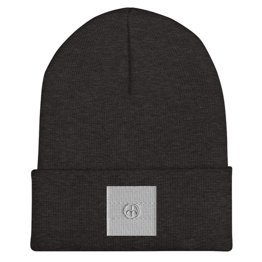 Elite Essentials Beanies White on Dark gray