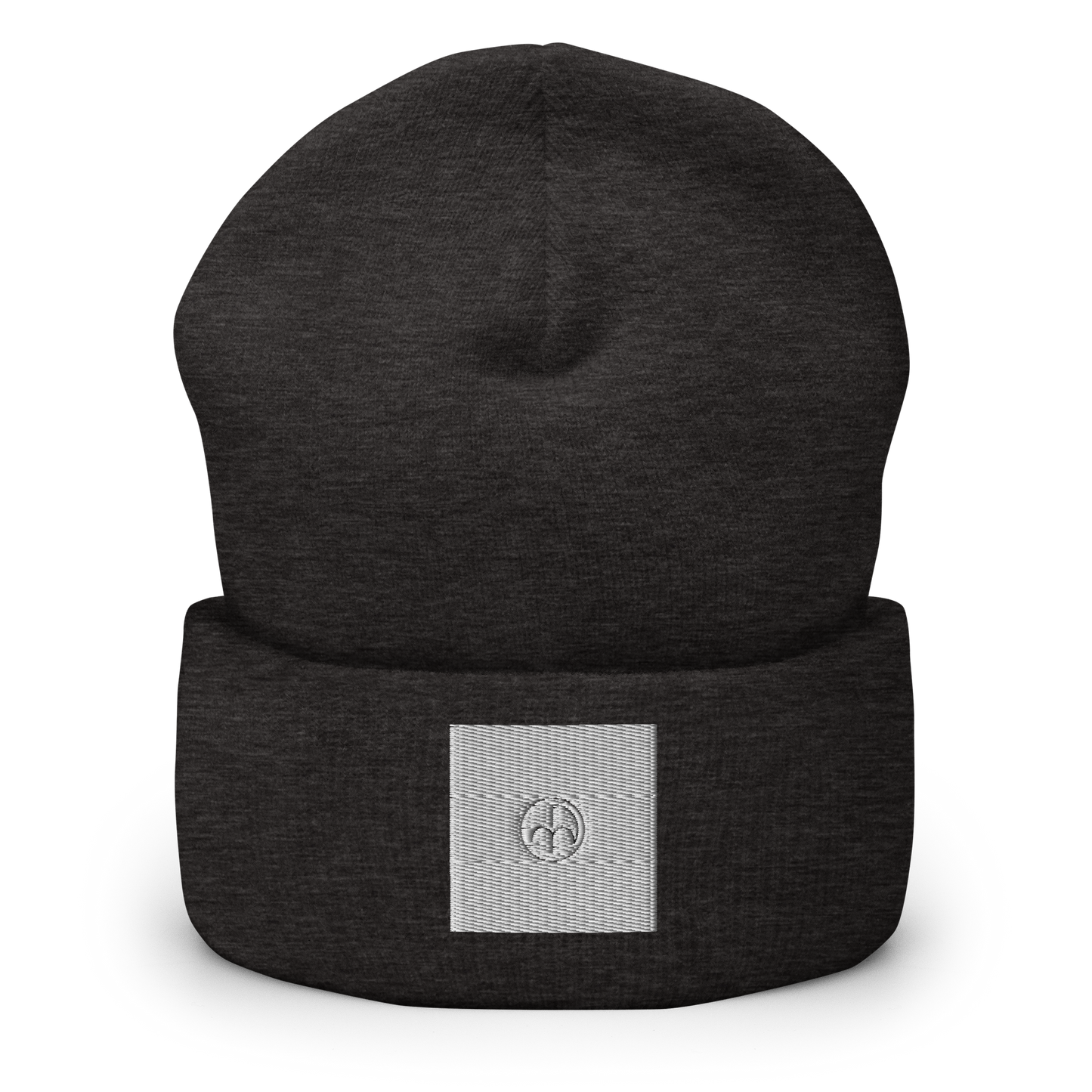 Elite Essentials Beanies White on Dark gray