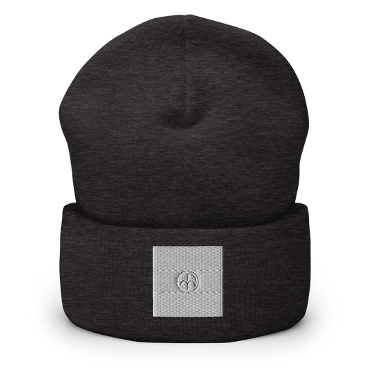 Elite Essentials Beanies White on Dark gray