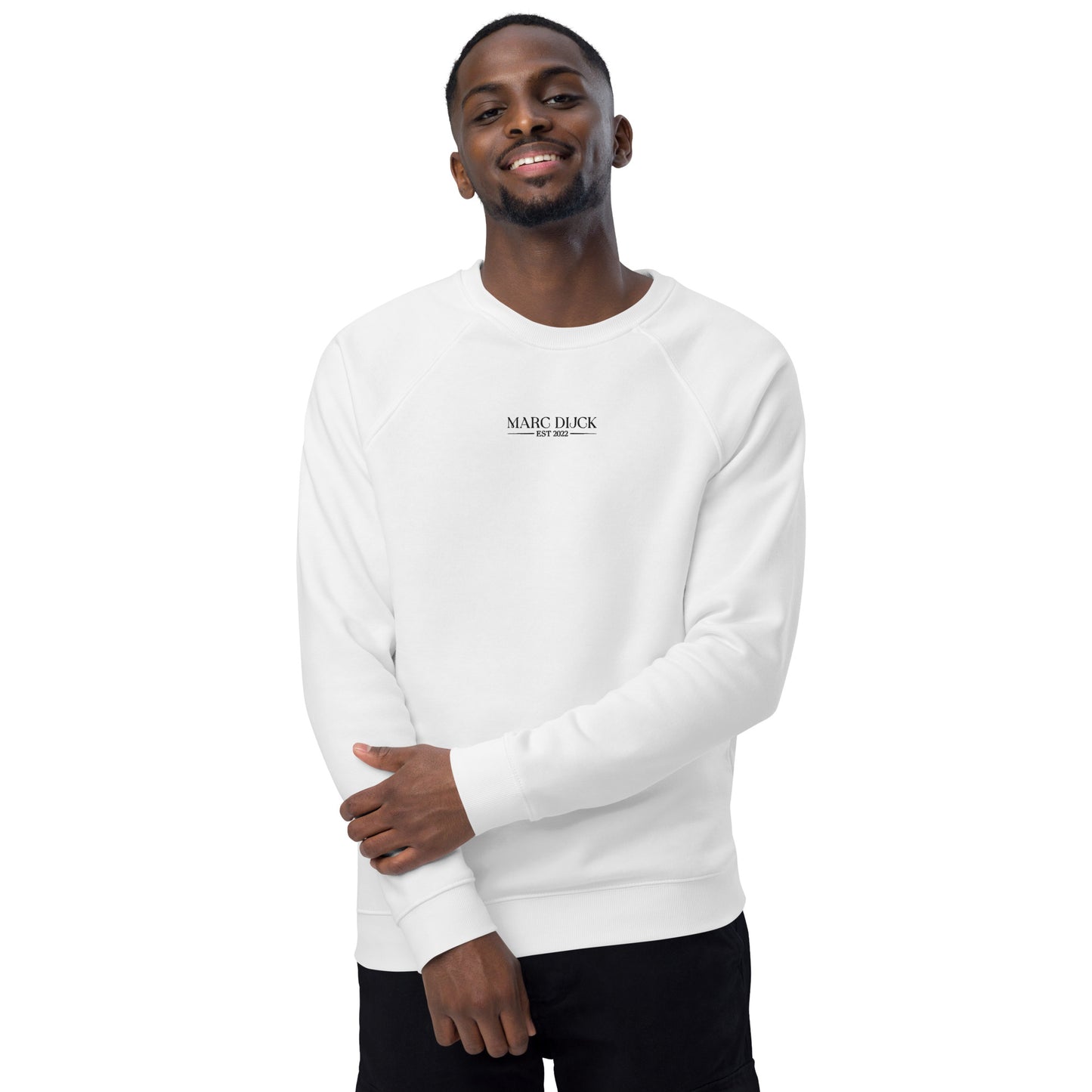 Sweatshirt White - Black center logo