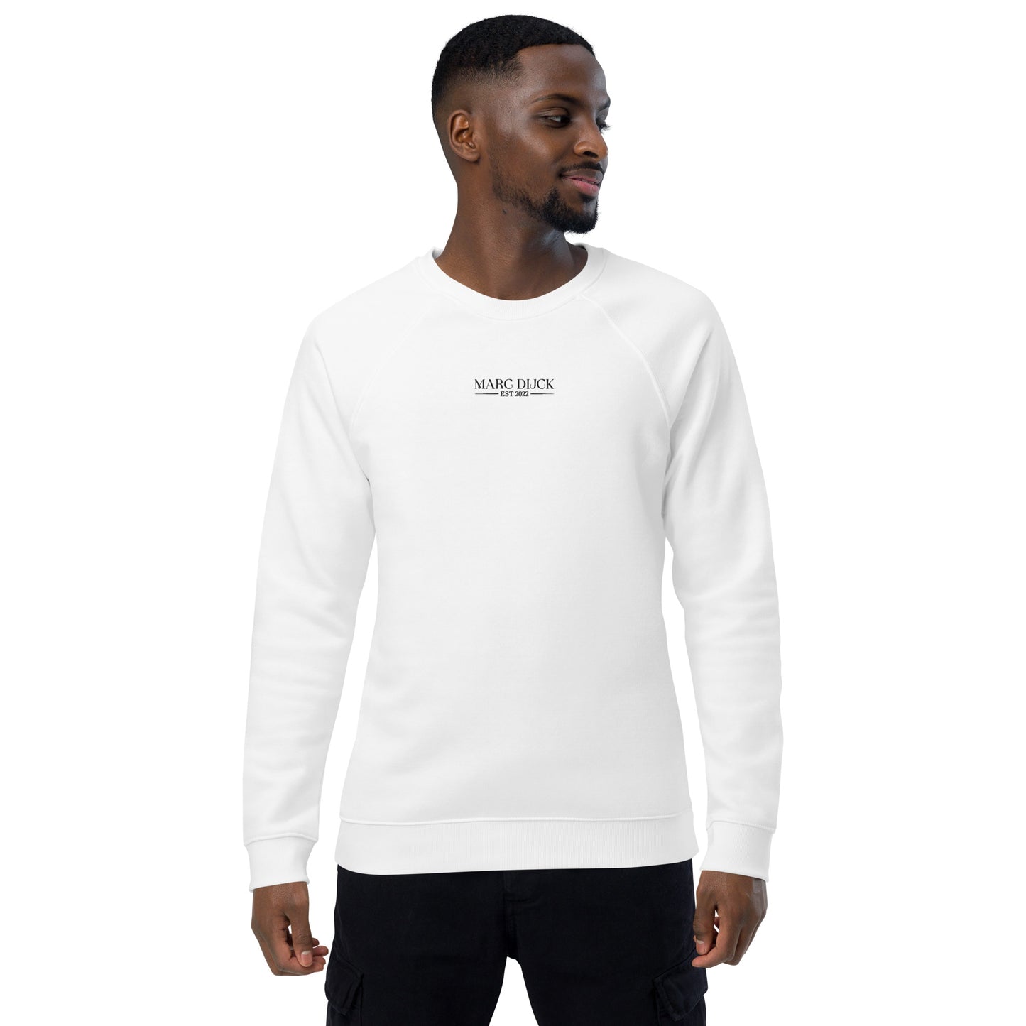 Sweatshirt White - Black center logo