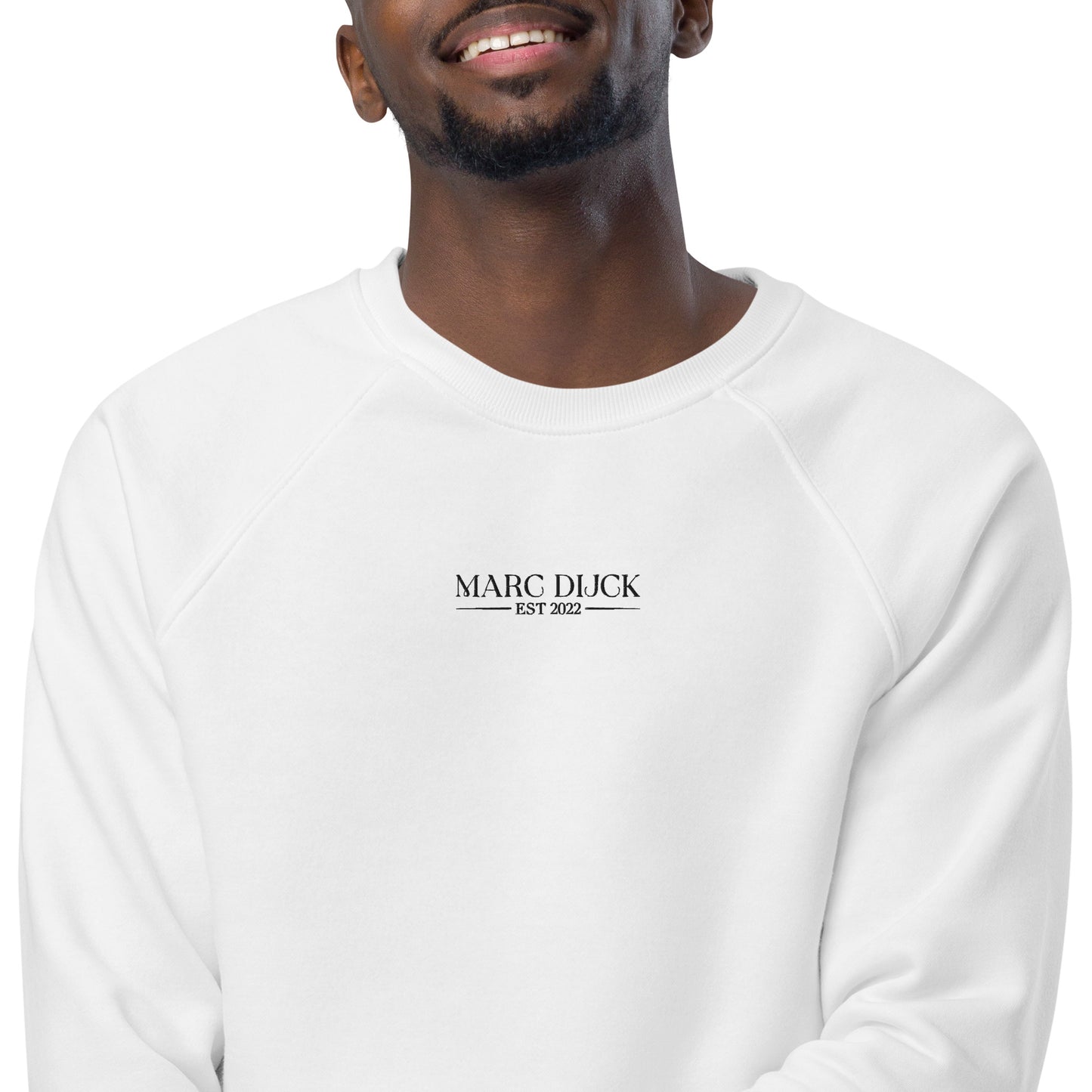 Sweatshirt White - Black center logo