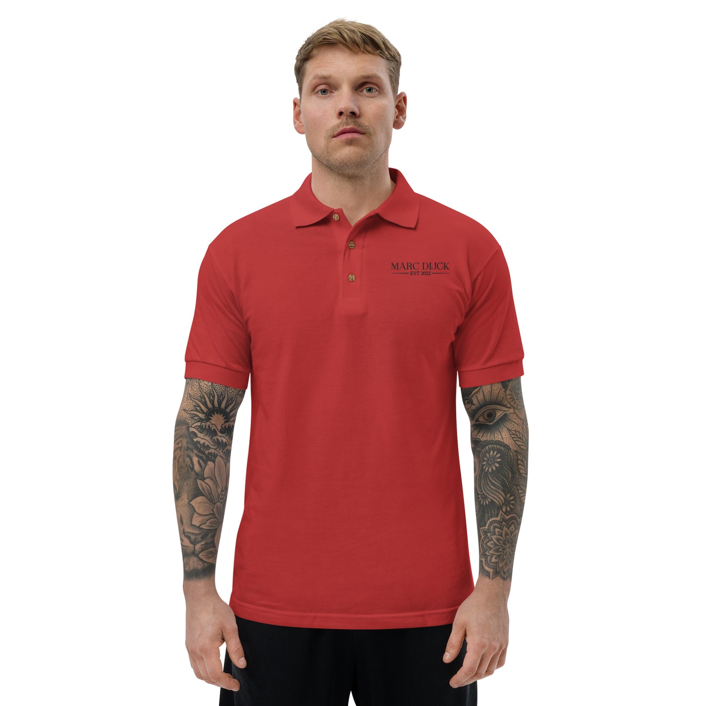 Polo Shirt Red - Black logo