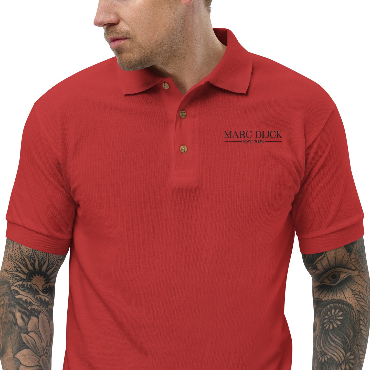 Polo Shirt Red - Black logo