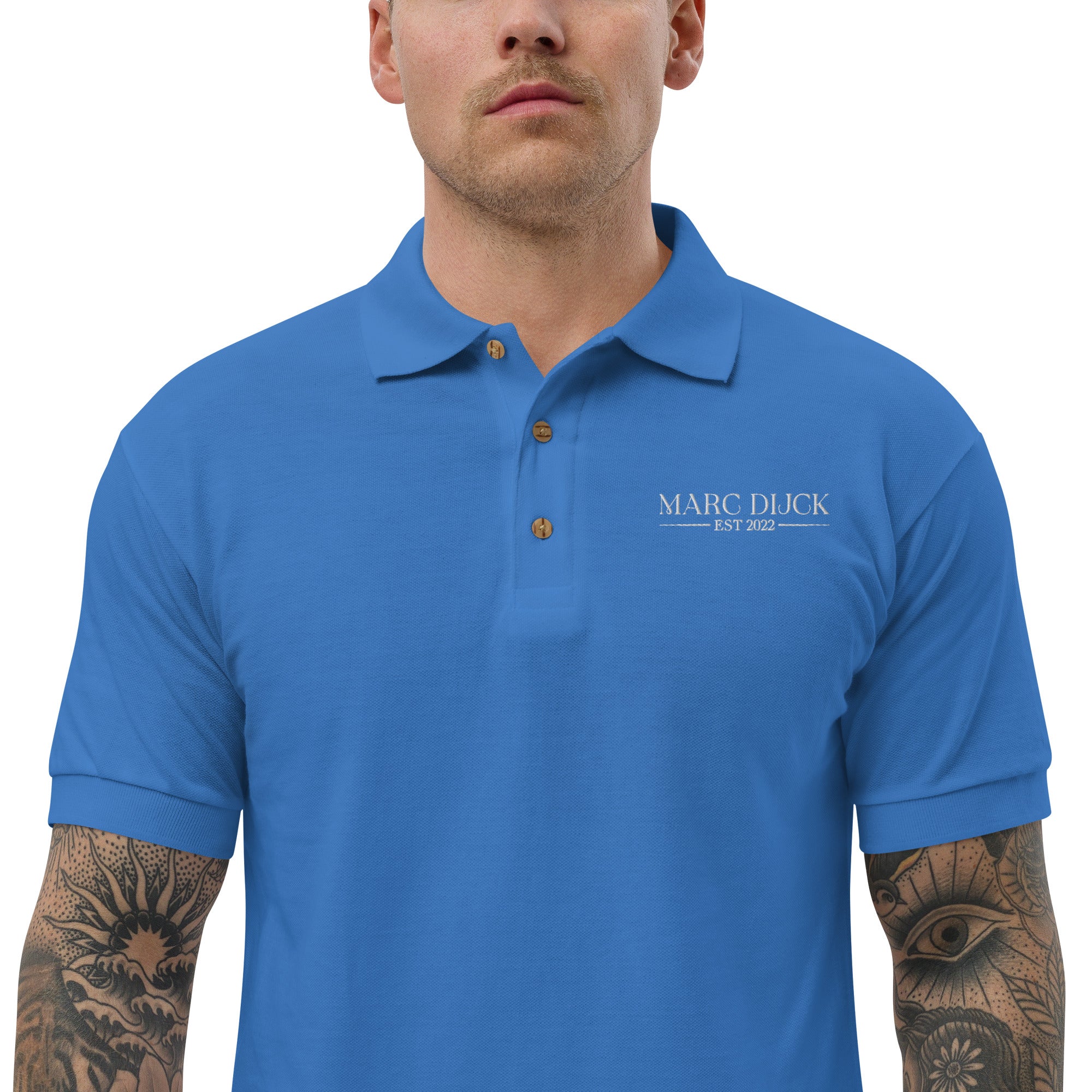 Blue white polo outlet shirt