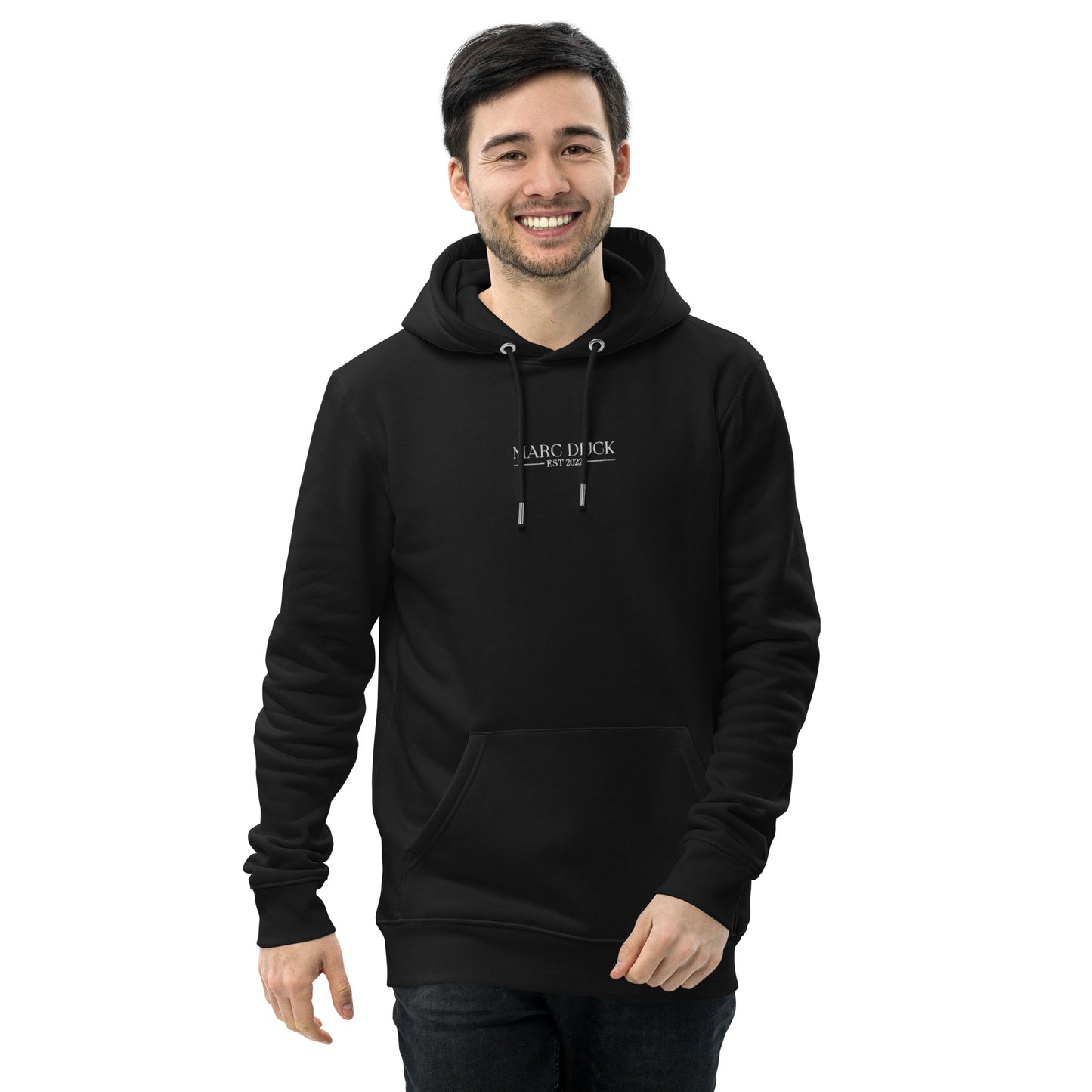 Hoodie Black - White logo