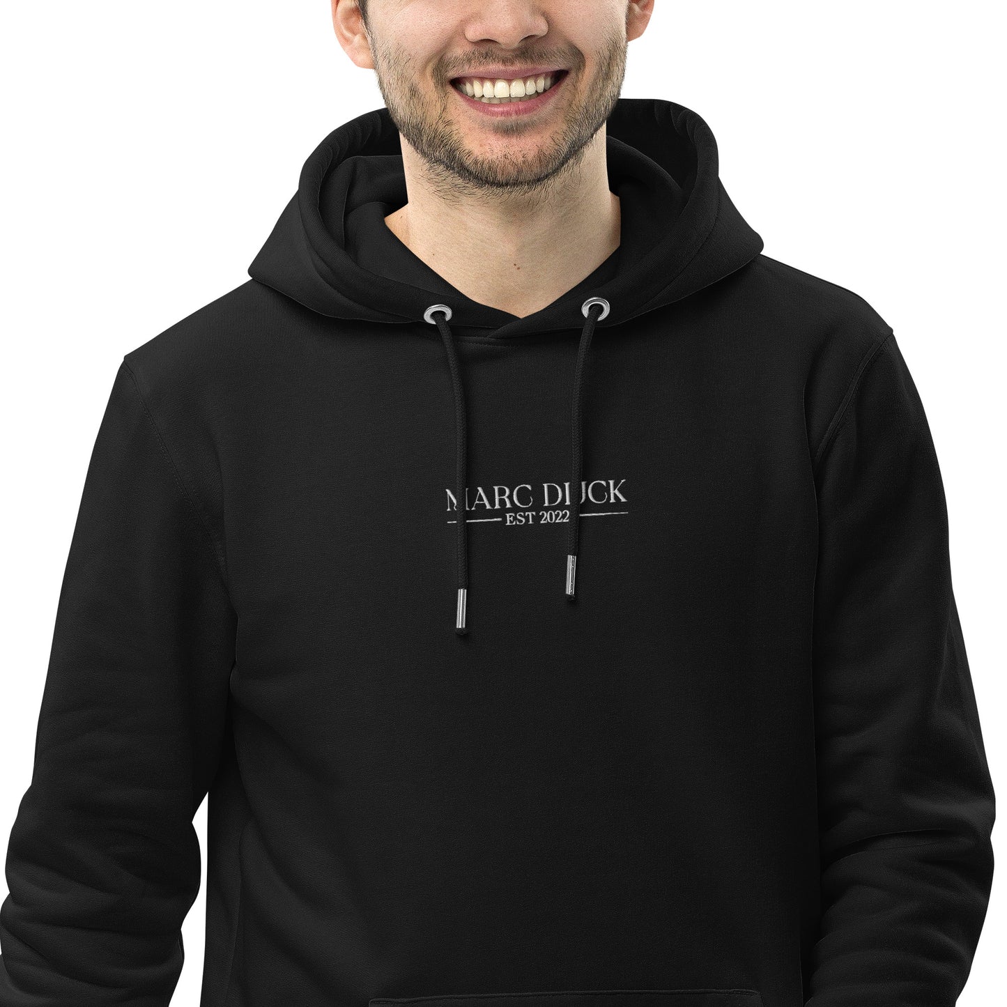 Hoodie Black - White logo