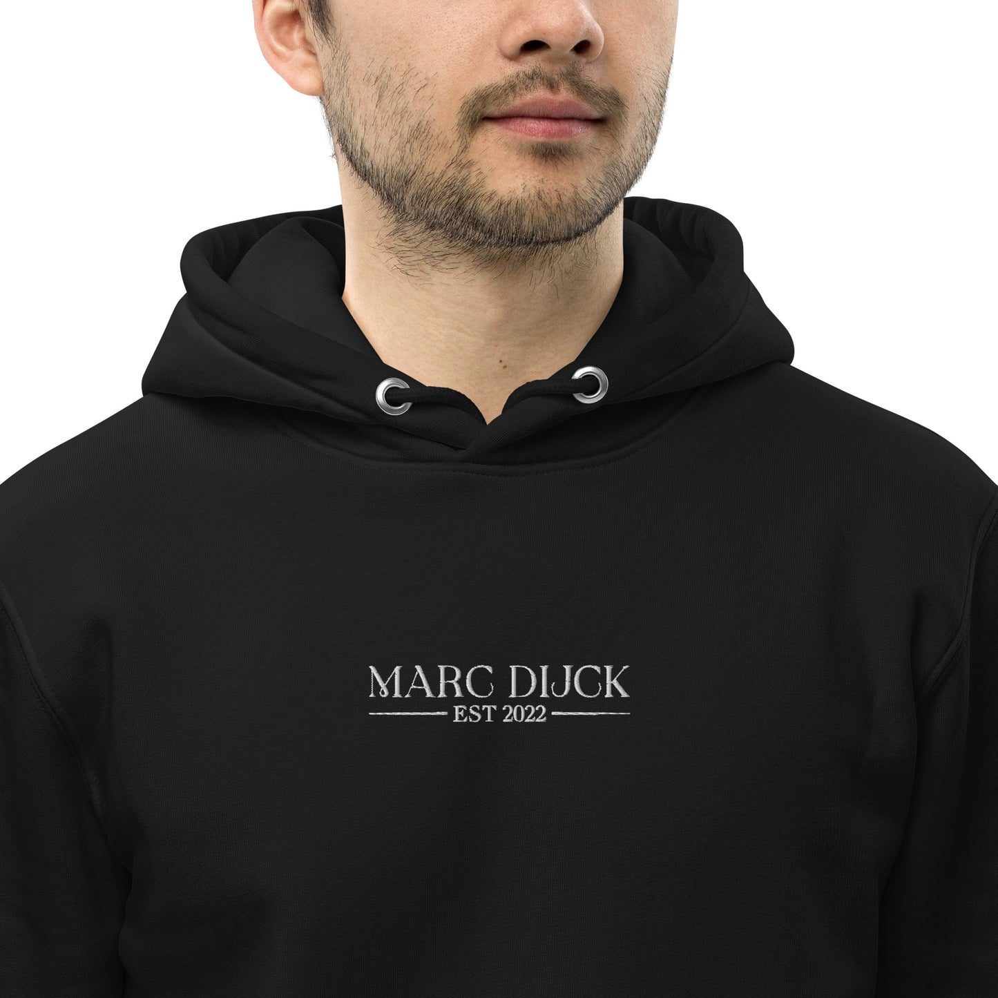 Hoodie Black - White logo