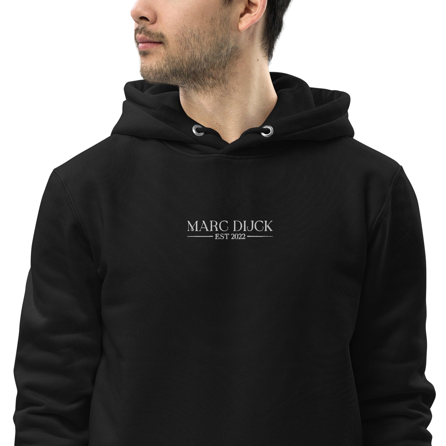 Hoodie Black - White logo