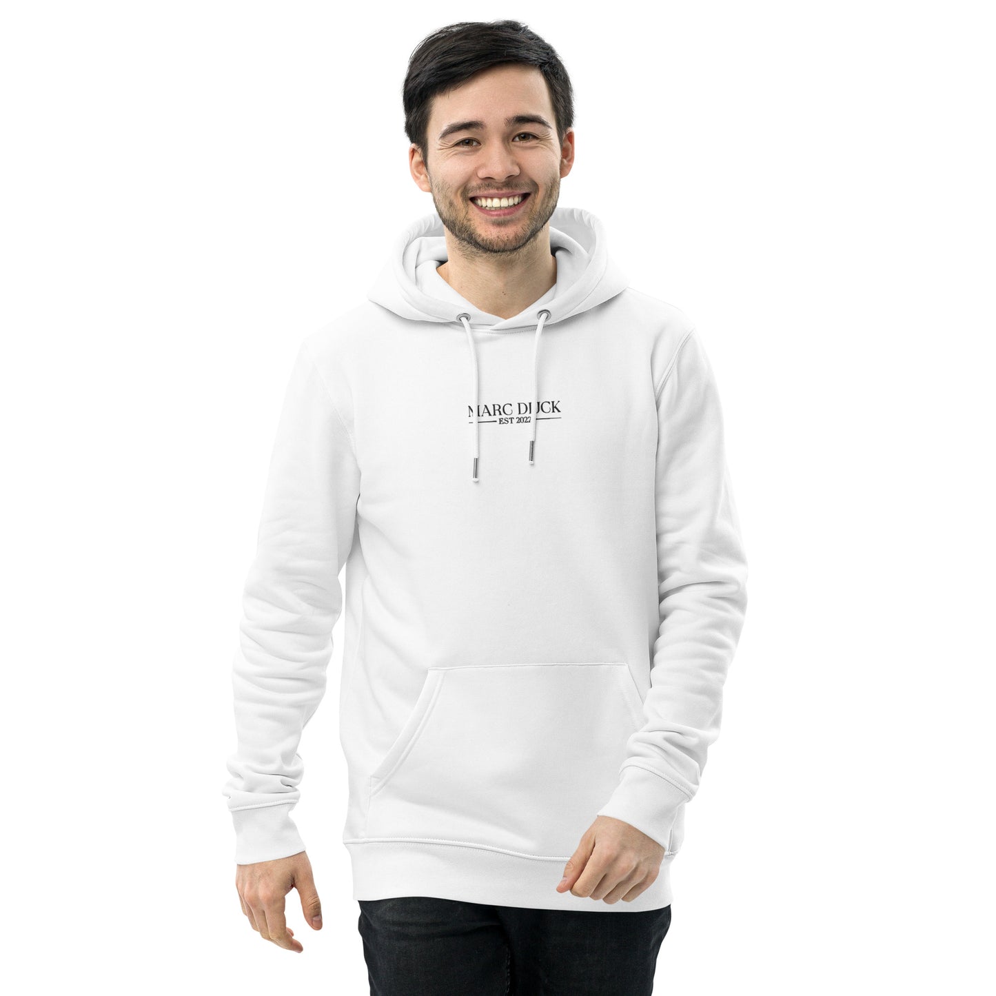 Hoodie White - Black logo