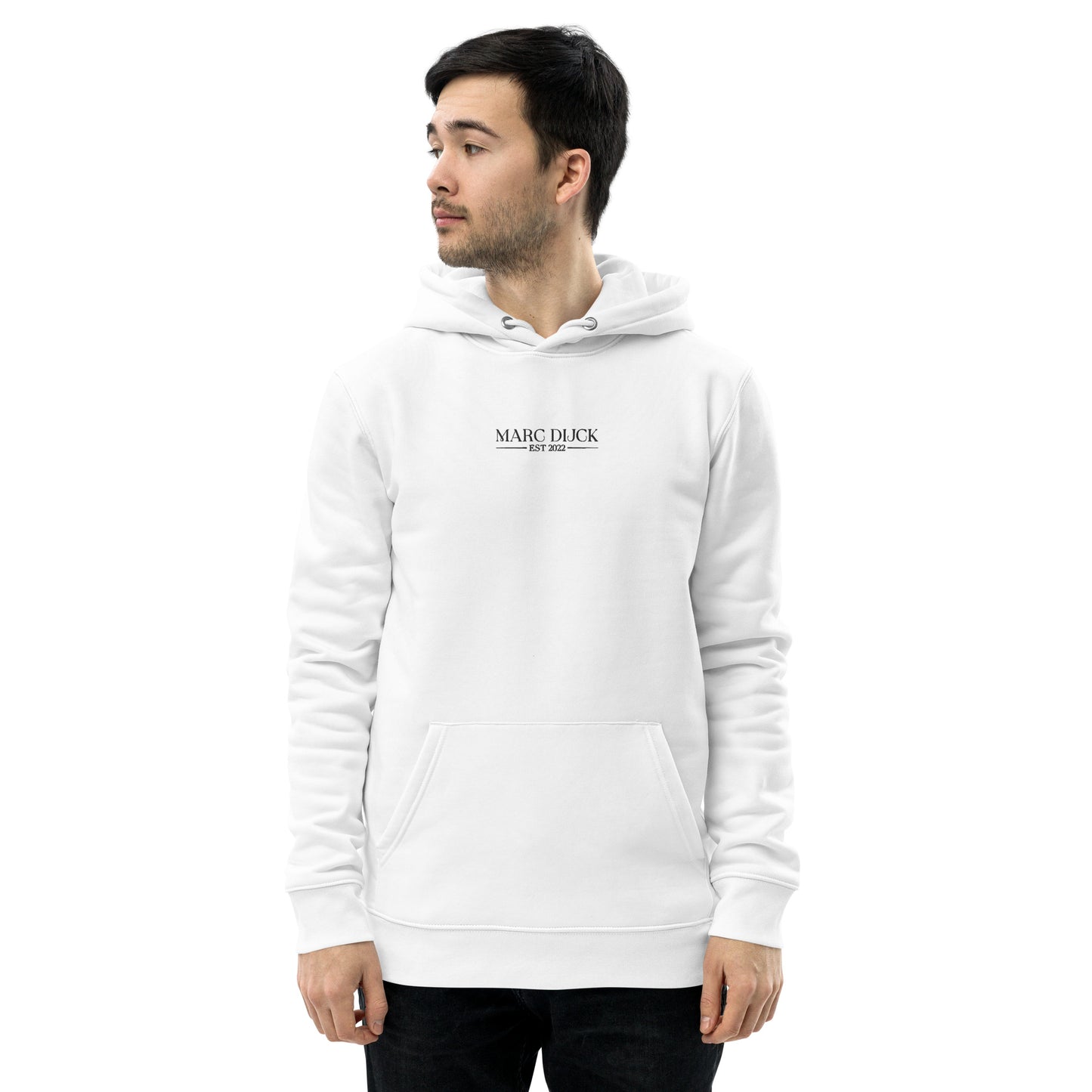 Hoodie White - Black logo