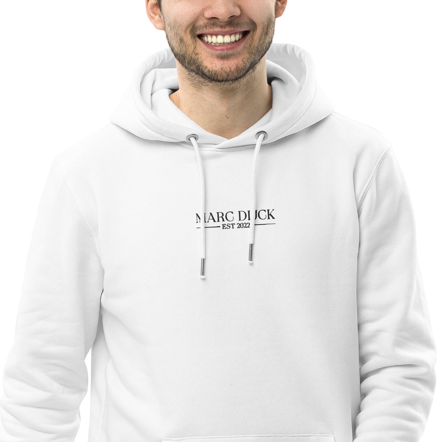 Hoodie White - Black logo