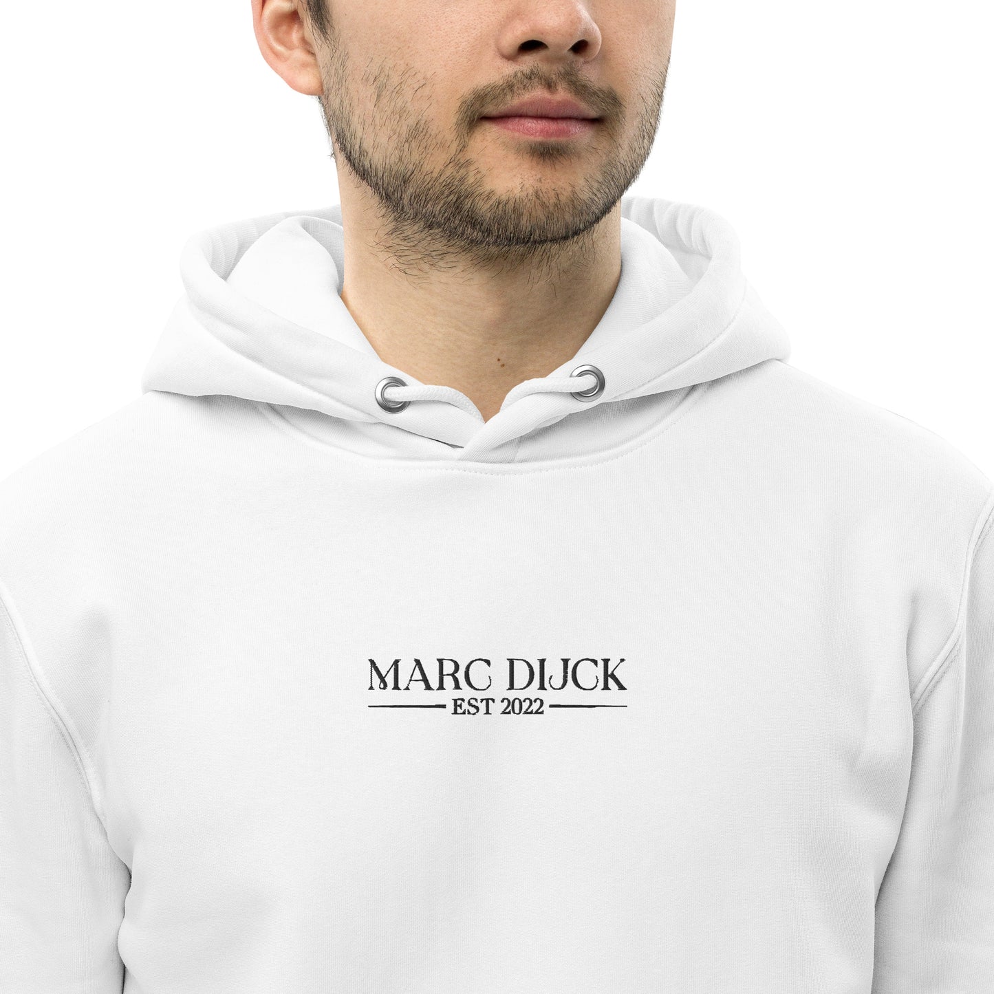 Hoodie White - Black logo