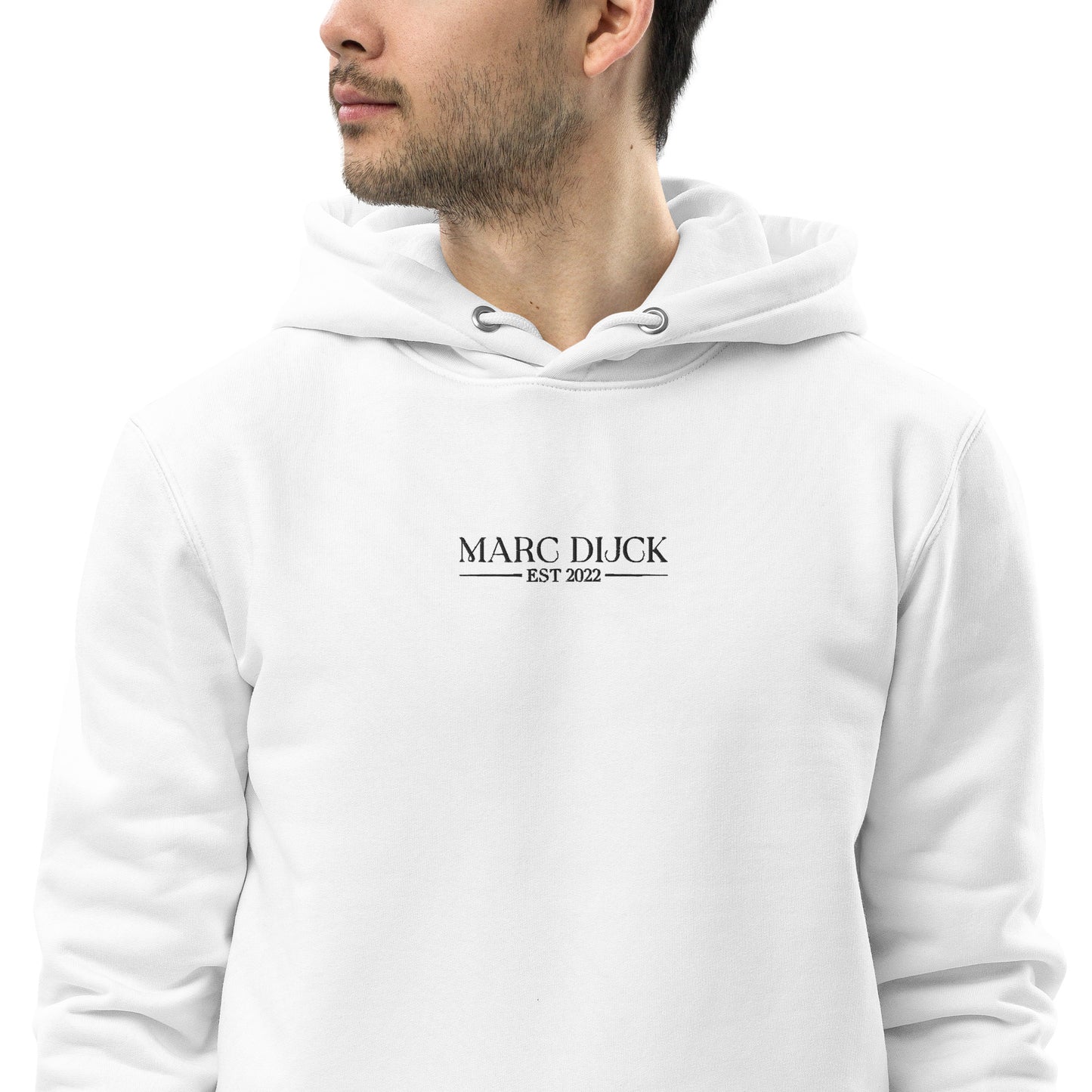 Hoodie White - Black logo